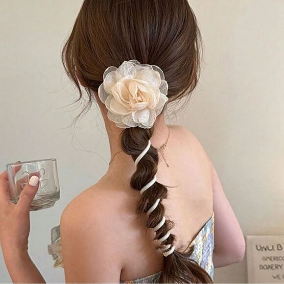 Boho flower hair tie S732 - Picture 1 of 4